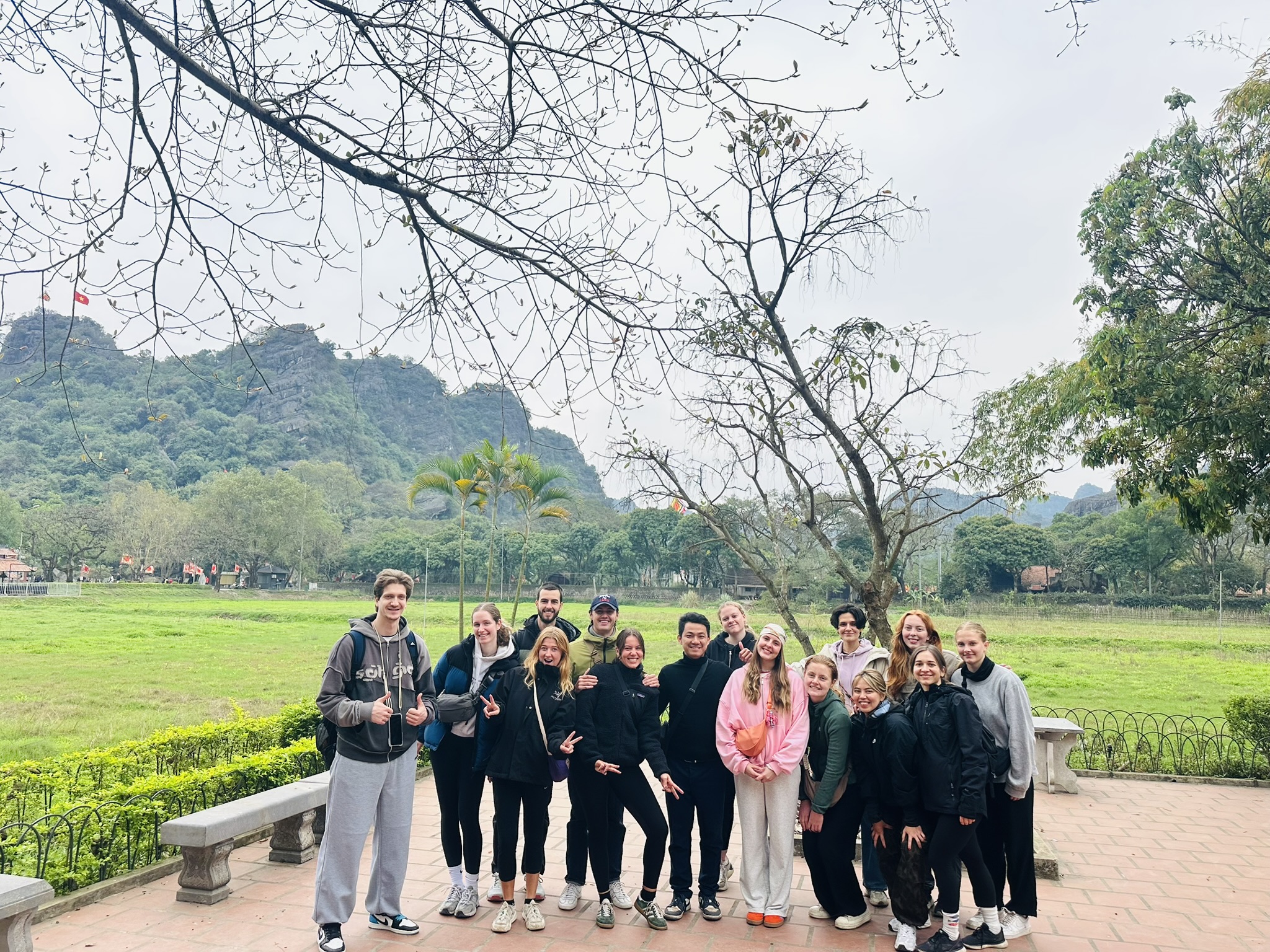 Peaceful atmosphere surrounding the historical site